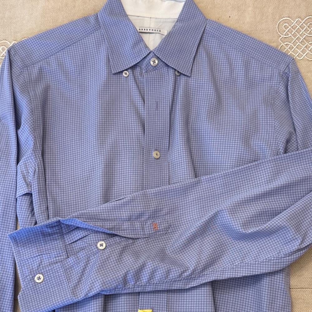Men's Periwinkle Checkered Shirt